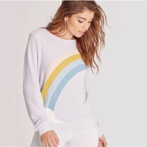 WildFox 💋🦊 Color Cloud Baggy Beach Jumper Sweatshirt Size XS NWOT - Picture 1 of 8